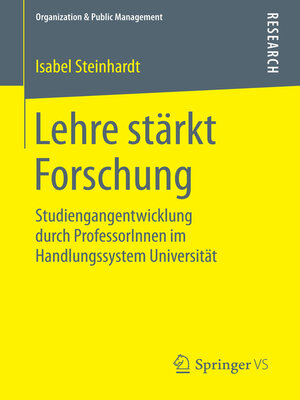 cover image of Lehre stärkt Forschung